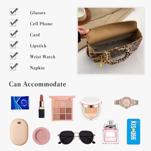 Image of Leopard Print Handbag - Women's PU Leather Crossbody Bag, Waterproof, Fashion Messenger & Satchel Bag
