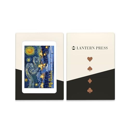 Lantern Press Mt Bachelor, 52 cartas tamaño póker miniatura 4