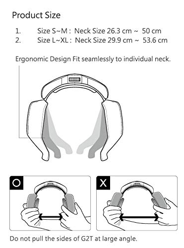 G2T N1 Plus Hot & Cold 2 in 1 Electric Neck Warming Scarf [White