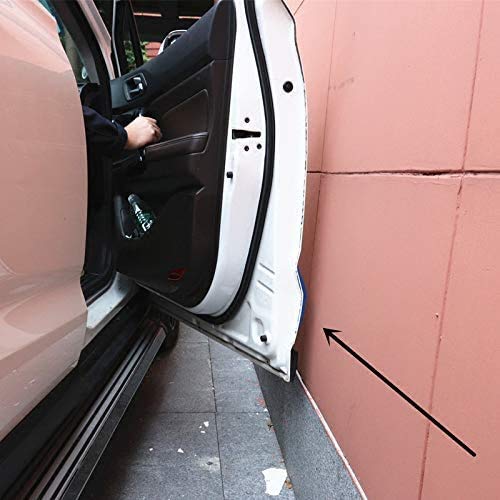 Hochwertiger Türkantenschutz Autotür Kantenschutz Auto Schwarz Gummi Türkantenschoner Aufkleber für Autotüre 6 Pcs (Schwarz)
