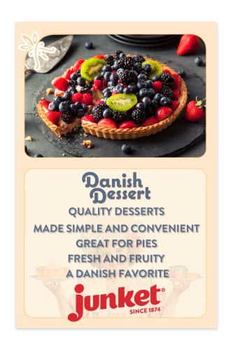 Junket Danish Dessert Raspberry And Strawberry Mix - For Pie Filling, Cheesecake Topping, Sauces, Puddings, And Glazes. Add Water, Heat 60 Seconds, Add Fresh Fruit! 4.75 Ounce (Variety Pack Of 6) #TOP6