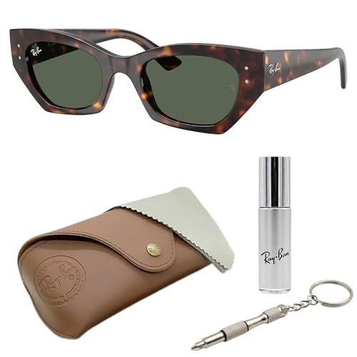 Image of Ray-Ban RB4430 ZENA BIO-BASED Square-Round Shaped Sunglasses for Men & Women with Official RAYBAN Eyewear Kit