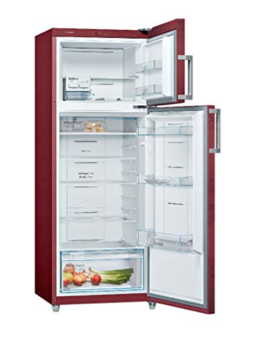 Image of Bosch 347 L 3 Star (2019) Frost-Free Double Door Refrigerator (KDN43VV30I, Wine Red)