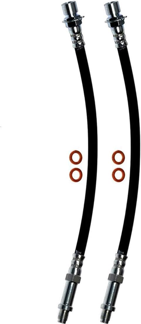 2 Front Left Front Right Brake Hydraulic Hose Brake Line for Chevrolet C10 Pickup, C20 Pickup, Suburban 1963-1966 4.8L l6, for Chevrolet C30 Pickup 1963-1967 4.8L l6
