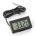 Produktbild WINGONEER Digitales LCD-Thermometer, Temperaturmonitor mit externer Sonde für Kühlschrank, Gefrierschrank, Kühlschrank, Aquarium, Schwarz