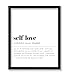Poster Master Definition of Self Love Print - Typography Poster - Dictionary Art - Minimal Gift for Men & Women - Motivational Decor for Bedroom, Living Room or Dorm - 8x10 UNFRAMED Wall Art