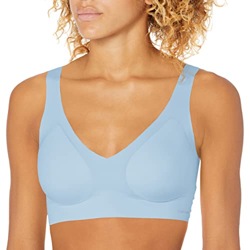 Calvin Klein Sutiã feminino invisível com decote profundo, Dança da Chuva, P