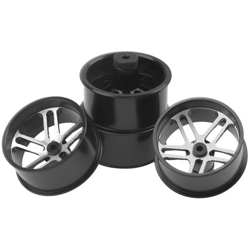 Vgoohobby Aluminum Alloy Wheels Rims OD 23.5mm Compatible with Tamiya Mini 4WD RC Car (Black) by Vgoohobby - Used condition - US$9.02