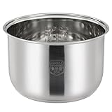 304 Stainless Steel rice cooker inner pot Replacement for Zojirushi, Tiger, Multi-Cooker Replacement Inner Bowl(5L)