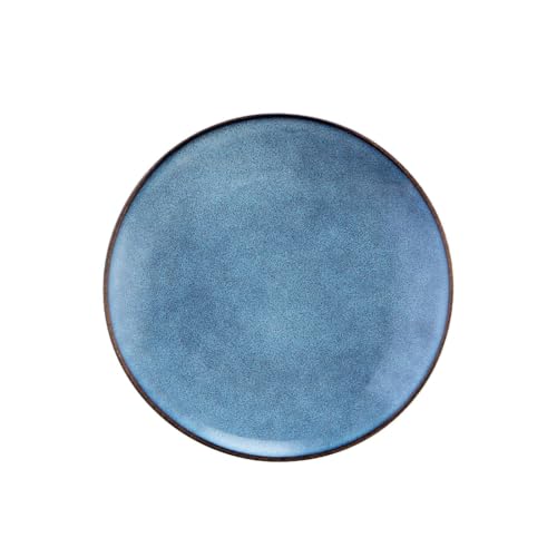 Kiln glazed ceramic plate
