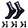 FESDMOH 3 Paia Calze Antiscivolo Calcio, 37-45 Grip Socks, Calzini Antiscivolo Calcio, Calzettoni Uomo per Basket, Corsa, Ciclismo Trekking (Blu navy)