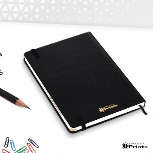 Image of Jhingalala Diaries - Hard Bound Leather Cover 2026 Diary with 365 Dates I Daily Planner Diary 2026 With Calendar | Size A5 15x21 cms (Black)