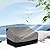 FORSPARK Patio Furniture Covers Waterproof, Outdoor Sofa Covers for Loveseat, Fits up to 54 W x 38 D x 35 H inches, Grey & Black