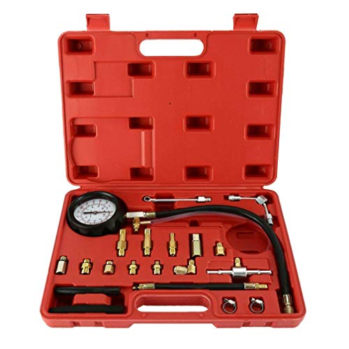 140PSI Fuel Injector Pump Pressure Tester Gauge Cars Trucks Tool Kits,Jikkolumlukka
