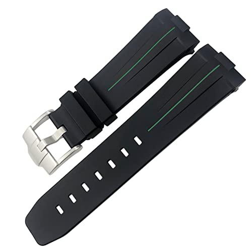 [NWHKQSHSZ] Rubber Watchband 23mm 22mm 24mm Watch Strap for Heritage Black Bay Bronze Pelagos Black Red Waterproof Sport Bracele