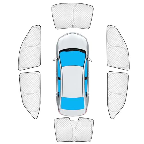 Image of KMF 6pcs Sun Shades for Toyota Corolla 2014-2019 Accessories (Not for Corolla Cross), Full Car Window Covers Sunshade for Windshield Side Rear, UV Block and Privacy Blackout for Camping