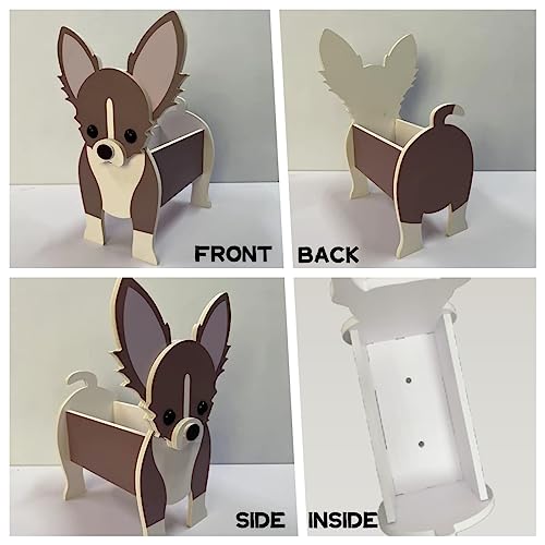 Dog Planter Plant Pot, Animal Flower Planter Pot For Garden Decoration, Premium Garden Succulent Plant Pots Cute Dog Design, Flower Pot For Garden Flower Cactus Office Home Decor Gift (D13) #TOP3