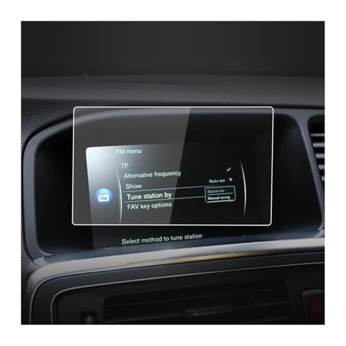 Protection d'écran en verre trempé haut de gamme pour GPS Volvo S60 7"