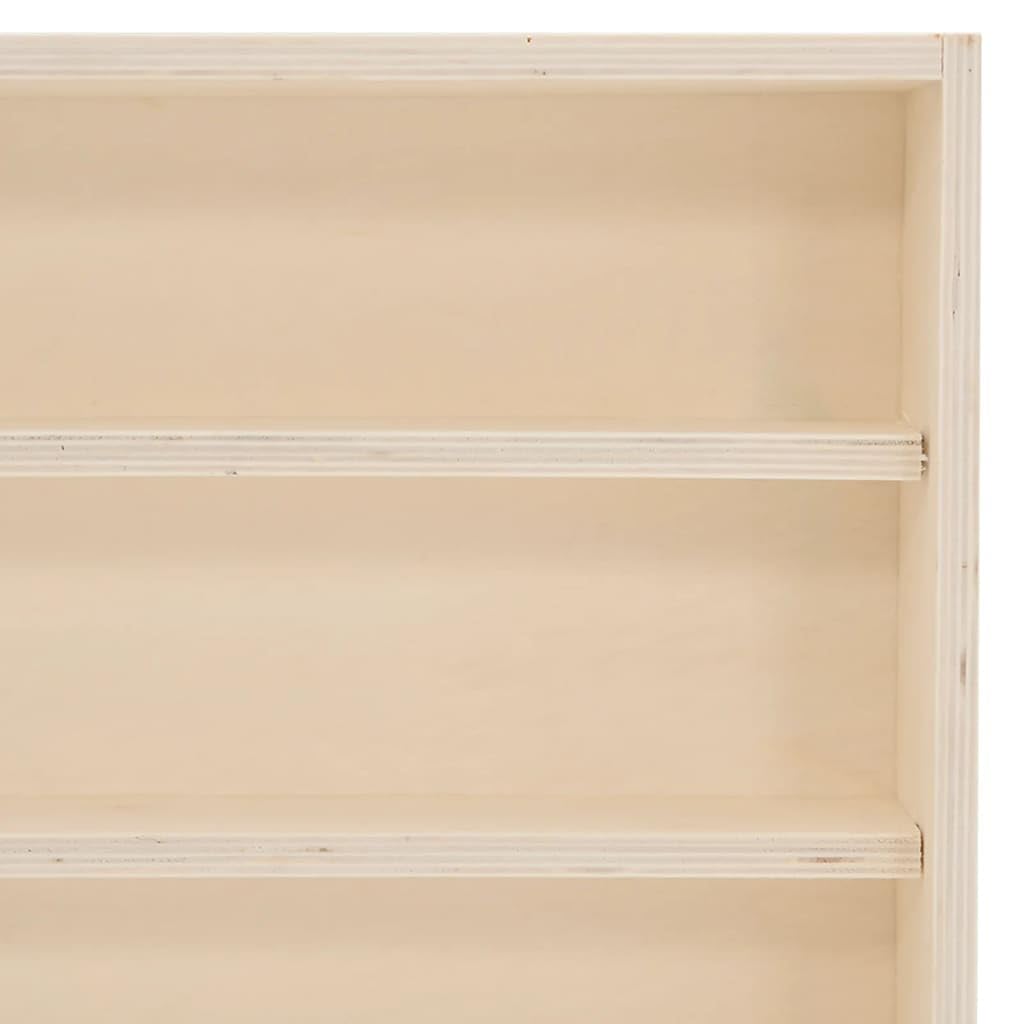 Wandregal Sammlervitrine aus Holz mit 4 Fächern und Schiebetüren 100x37x8,5 cm Schwebendes Regal zur Wandmontage für Wohnzimmer Schlafzimmer und Flur