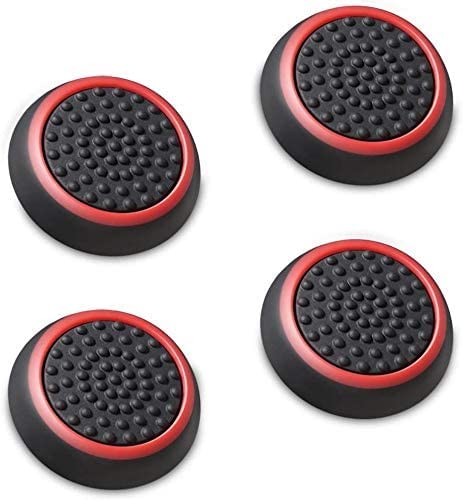 Tobo Silicone Grips Cap Thumb Stick Joystick Grips Compatible with PS4, PS3, Xbox 360, Xbox One Controller.[2 Pair / 4 Pcs] (Black&Red)(TD-321GA) (B0B39CPQPF) Amazon Price History, Amazon Price Tracker