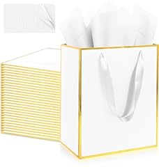 White with Gold Foil Trim