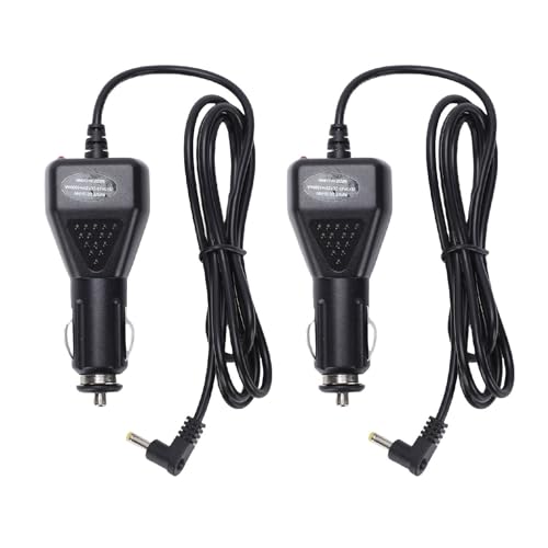 CHEOTIME Cable de alimentación para automóvil de 2 Piezas, Cable Adaptador para automóvil Apto para FT 5DR FT 3DR VX 6R FT 70DR FT 270R VX 7R Radio Plug and Play Radio Encendedor d