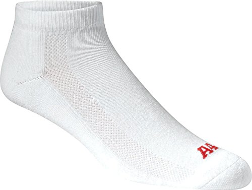 A4 Mens Performance Low Cut Socks, XL, White