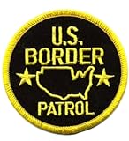 ThatsRad Border Patrol Embroidered Iron On Patch Immigration
