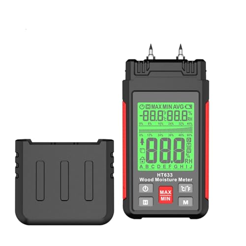 デジタル水分計 木製壁水分計 湿度計 LCD ディスプレイ付き セメントレンガ用,迅速検査