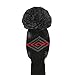 Scott Edward Grey Red Black Abstract Pattern Golf Head Covers Set of 3 Wood Clubs, with Rotating Number Tags