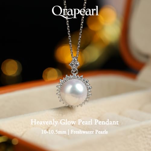 Pearl Pendant Necklace Elegant Jewelry Gift for Wife Mom Girlfriend Her Women June Birthstone for Anniversary Birthday2