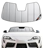Pigenius Windshield Sunshade for Toyota GR Supra 2020-2026 with Rearview Mirror Camera - Safeguard