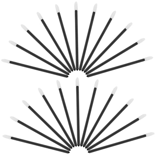 HAPINARY 50pcs Disposable Lip Brush Stick Makeup Applicator Set Gentle for Sensitive Skin