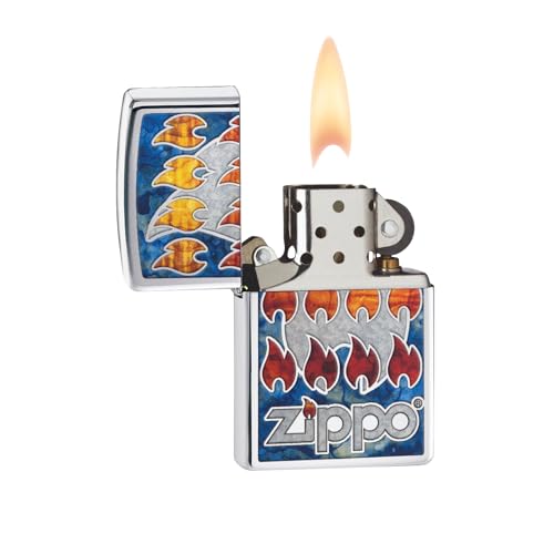 Encendedor Zippo c/Logo Classic Cromo Pulido miniatura 2