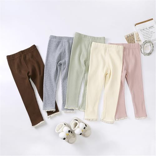 Girls Corduroy Skinny Pants for Toddler Kids Elastic High Waisted Slim Leggings Solid Color Soft Comfy2