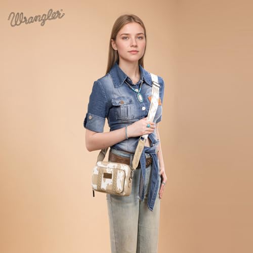 Image of Wrangler Crossbody Bag for Women Western Cowgirl Crossbody Purses with Guitar Strap
