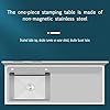 Freestanding Stainless Steel With Faucet Prep and Utility Vanity Indoor Outdoor Bowl Commercial Restaurant Kitchen Sink Set with Countertop and Storage Shelves 80*50*80cm/31.5*19.7*31.5in leftgroove - Image 8