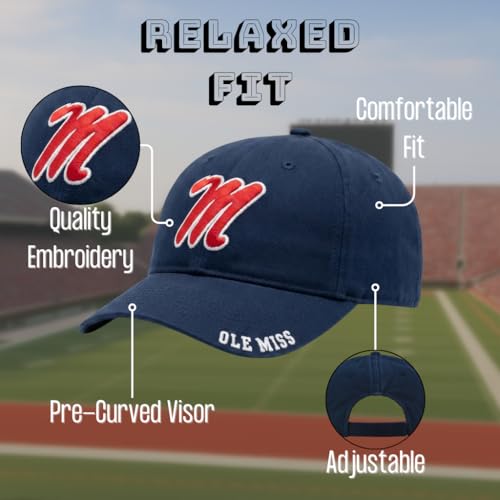 Gorra Classic Edition Ole Miss Ajustable Azul Marino miniatura 6