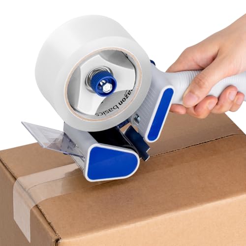 amazon basics strong plastic adhesive packaging tape for shipping moving and storage clear low odor 188 in x 546 yds 12-pack