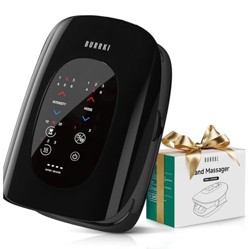 Hand Massager for Arthritis and Carpal Tunnel, Cordless Hand & Wrist Massager with Heat and Finger Stretching Massage, 6 Modes 6 Intensities 3 Heating, Christmas Gifts for Women Men, FSA /HSA Eligible