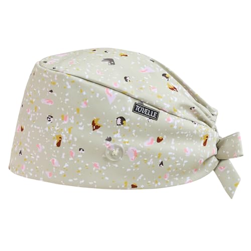 Image of Scrub Caps for Women with Buttons, Classic Surgical Caps