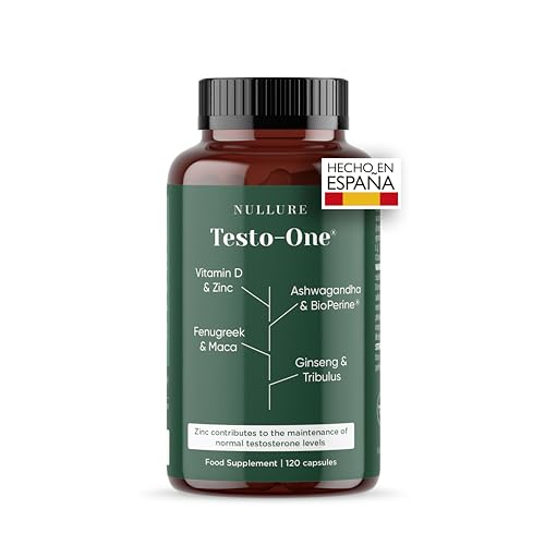 Nullure Testosterona Hombre Natural Vegano Testado En Laboratorio Alemán Rendimiento Musculación Energía I Tribulus Terrestris Maca Ashwagandha Zinc 120 Caps