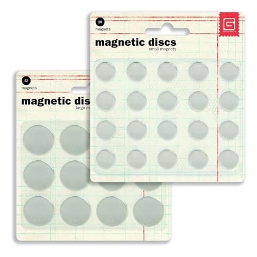 BasicGrey Combo Super Strong Disc Thin Magnets with Adhesive, Rare Earth Magnets. DIY, Craft, Paper Crafting, General Crafts, home repair, school projects, presentations and more .
