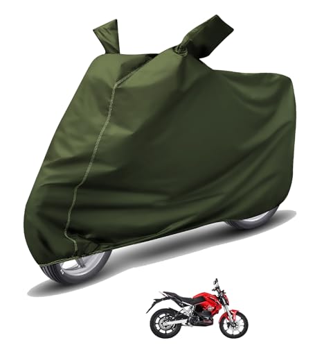 Image of Auto Hub Waterproof Bike Cover Compatible with Revolt RV 400 Dustproof, UV Protection Two Wheeler Bike RV 400 Cover - Green
