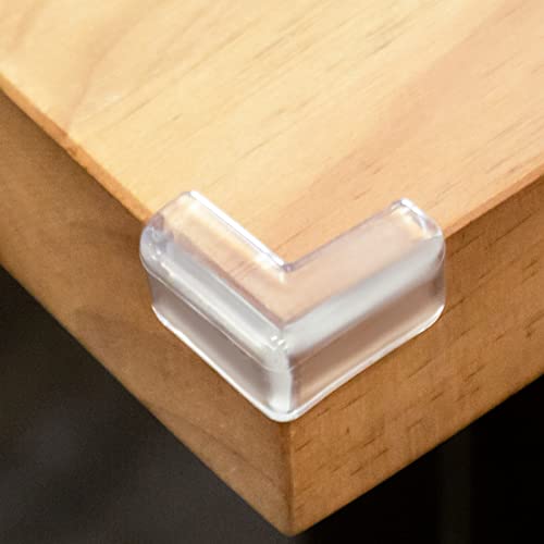 Image of 12 Pack Table Corners, Corner Guards, Clear Corner Protectors, Corner Protectors, Baby Proof Corner Guards Stop Child Head Injuries Tables, Furniture & Sharp Corners Baby Proofing (L-Shaped)