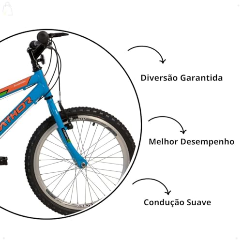 Bicicleta Aro 20 Mtb 18/M Evolution Masculina cor:azul