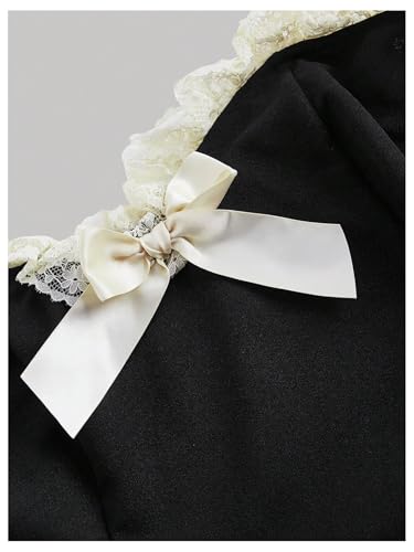 SOLY HUX Women's Plus Size Tube Dress Lace Trim Bow Strapless Sleeveless Pleated A Line Short Dresses3