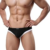 MuscleMate Hot Men's Jockstrap, No Visible Lines, Butt-Flaunting Men's Thong Jockstrap Underwear (XL, Black)