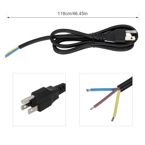 Image of LED Transformer Plug Cord, N /L Wire Coded Electric US Plug, 3.93FT Cord Connector, DIY LED Power Supply