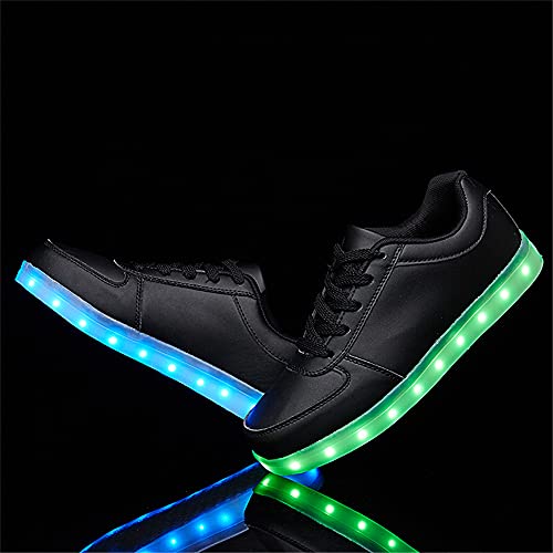 Image of YuanRoad Unisex LED Light Up Shoes with USB Charging Glowing Luminous LED Sneakers